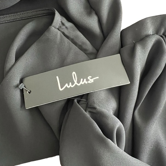 Lulus - NWT Long Sleeve Open Tie Front Crop Blouse Sz S - Picture 6 of 7